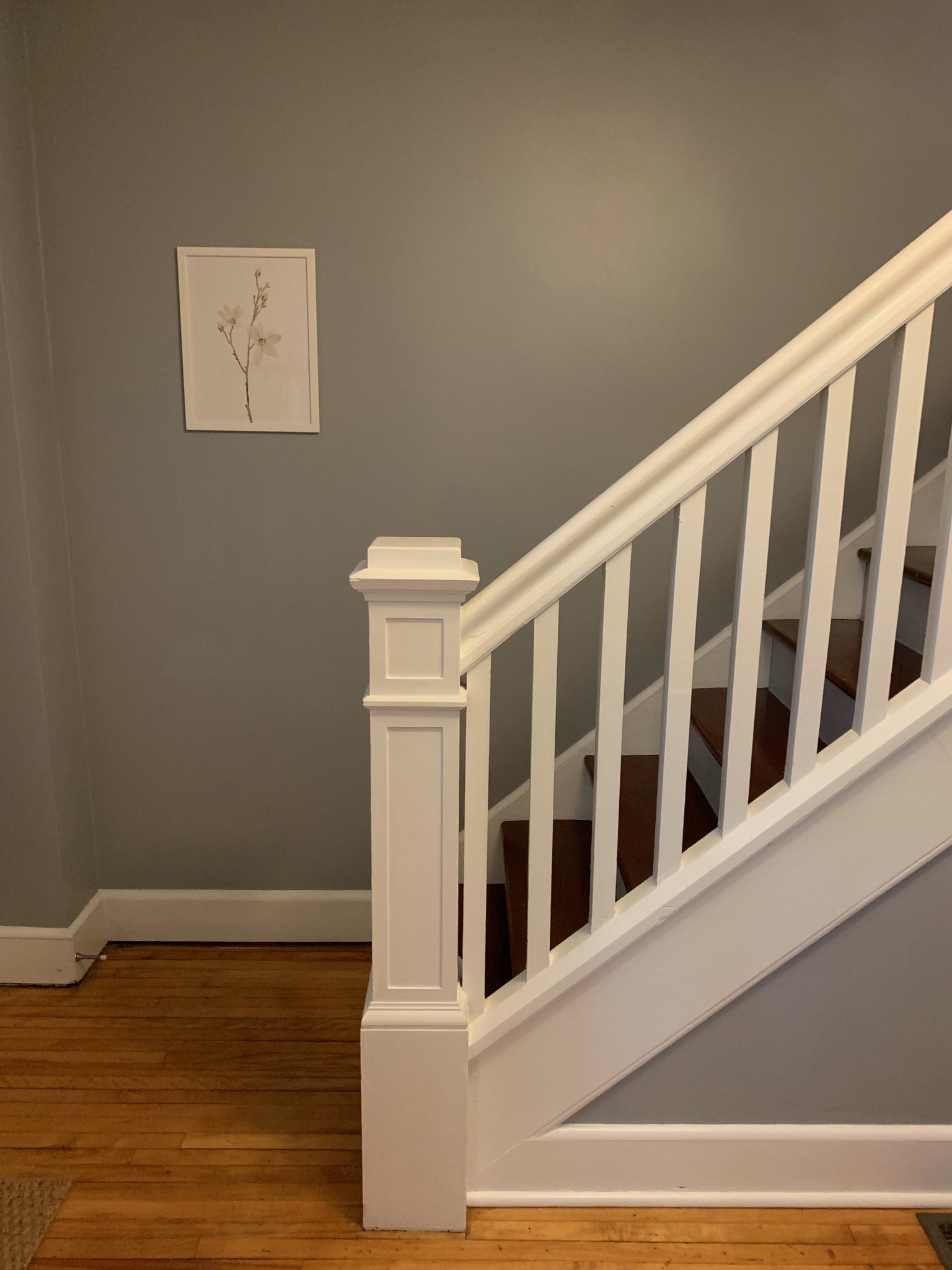 Stairs leading to upstairs bedrooms